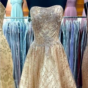 Champagne & Rose Gold Special Occasion Gown!!! Brand new with tags. Never worn.